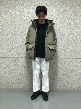 「MANEBU（マネブ）のアイテム（その他シューズ）」を使った、shohei kusakaさん（メンズ・175cm）の秋コーディネート