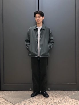 「RECOMMEND  ITEM STYLING」｜「アイテム（ブルゾン）」を使った、shohei kusakaさん（メンズ・175cm）の秋コーディネート