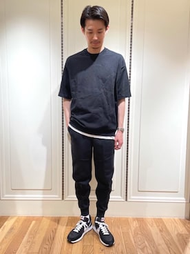 「RECOMMEND  ITEM STYLING」｜「アイテム（スウェットパンツ）」を使った、shohei kusakaさん（メンズ・175cm）の春コーディネート