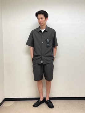 「RECOMMEND  ITEM STYLING」｜「アイテム（モカシン/デッキシューズ）」を使った、shohei kusakaさん（メンズ・175cm）の春コーディネート