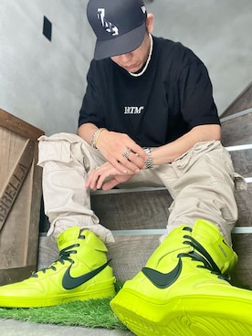 「BLACKTAILOR（ブラックテイラー）のアイテム」を使った、ins_19taku88_ramさん（メンズ・173cm）の夏コーディネート