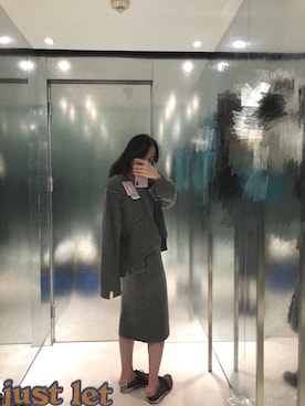 「b+ab（ビープラスエービー）のアイテム」を使った、帕妮小牙牙さん（レディース・160cm）の秋コーディネート