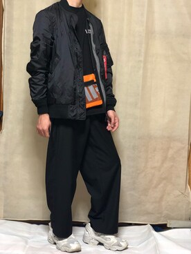 「AVIREX（アヴィレックス）のアイテム」を使った、たけさん（メンズ・163cm・10代）の春コーディネート