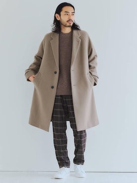 「green label relaxing（グリーンレーベルリラクシング）のSC GLR レース アップ スニーカー（スニーカー、ホワイト系）」を使った、kobayashi2896さん（メンズ・178cm）の秋コーディネート