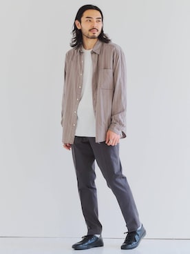 「green label relaxing（グリーンレーベルリラクシング）のSC GLR レース アップ スニーカー（スニーカー、ブラック系）」を使った、kobayashi2896さん（メンズ・178cm）の秋コーディネート