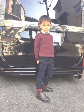 「Blundstone（ブランドストーン）のアイテム」を使った、モロさん（キッズ・120cm）の秋コーディネート