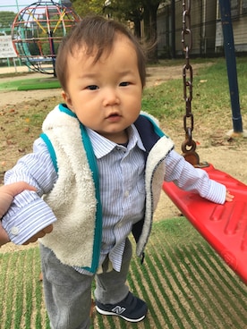 EIさん（キッズ・80cm）の秋コーディネート