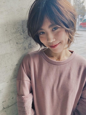 「RAY CASSIN（レイカズン）のアイテム（スウェット）」を使った、Sally(サリー)さん（レディース・157cm）の冬コーディネート