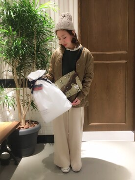 「RAGEBLUE（レイジブルー）のアイテム（モッズコート）」を使った、tani.さん（レディース・154cm）の秋コーディネート