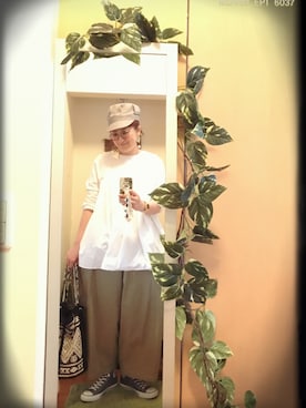 「MILLE REVE（ミルレブ）のアイテム」を使った、えちご屋さん（レディース・167cm）の春コーディネート