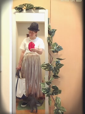 「cherpa（シェルパ）のアイテム」を使った、えちご屋さん（レディース・167cm）の夏コーディネート