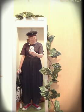 「MILLE REVE（ミルレブ）のアイテム」を使った、えちご屋さん（レディース・167cm）の夏コーディネート