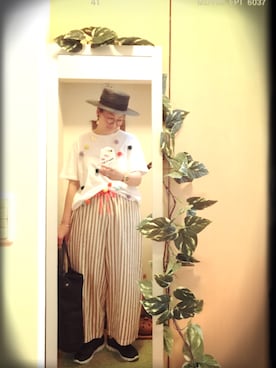 「Felisi（フェリージ）のアイテム」を使った、えちご屋さん（レディース・167cm）の夏コーディネート