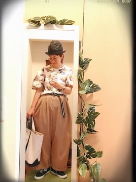 「cherpa（シェルパ）のアイテム」を使った、えちご屋さん（レディース・167cm）の夏コーディネート