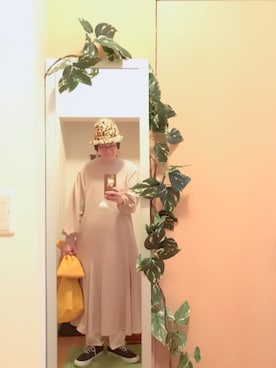 「HEADSTAR（ヘッドスター）のアイテム」を使った、えちご屋さん（レディース・168cm）の春コーディネート