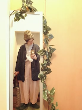 「cherpa（シェルパ）のアイテム」を使った、えちご屋さん（レディース・168cm）の春コーディネート