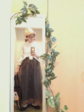 「cherpa（シェルパ）のアイテム」を使った、えちご屋さん（レディース・168cm）の春コーディネート