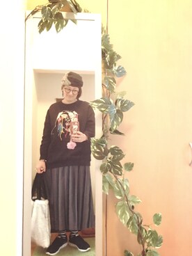 「アイテム（スカート）」を使った、えちご屋さん（レディース・168cm）の秋コーディネート