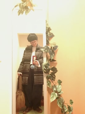 「アイテム（レインシューズ）」を使った、えちご屋さん（レディース・168cm・40代）の冬コーディネート