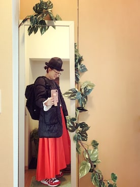 「cherpa（シェルパ）のアイテム」を使った、えちご屋さん（レディース・168cm）の冬コーディネート