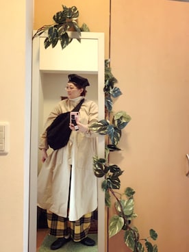 「Dignite collier（ディニテコリエ）のアイテム（ジャケット/アウター）」を使った、えちご屋さん（レディース・168cm）の春コーディネート