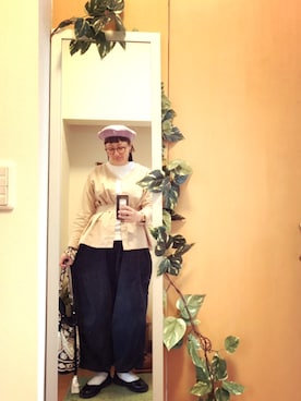 「MILLE REVE（ミルレブ）のアイテム」を使った、えちご屋さん（レディース・168cm）の春コーディネート