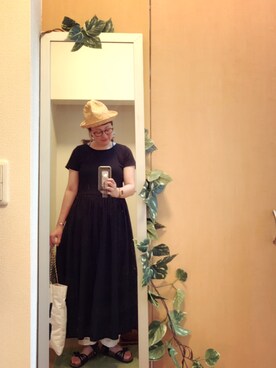 「cherpa（シェルパ）のアイテム」を使った、えちご屋さん（レディース・168cm）の夏コーディネート