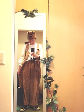 「HEADSTAR（ヘッドスター）のアイテム」を使った、えちご屋さん（レディース・168cm）の秋コーディネート