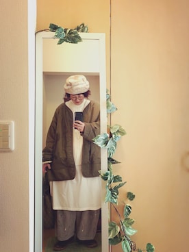 「アイテム（レインシューズ）」を使った、えちご屋さん（レディース・168cm・40代）の冬コーディネート