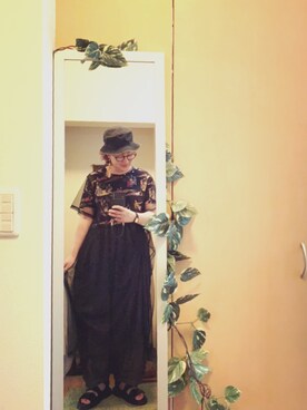 「cherpa（シェルパ）のアイテム」を使った、えちご屋さん（レディース・168cm）の夏コーディネート