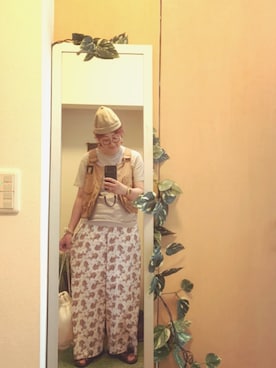 「TATAMI（タタミ）のアイテム」を使った、えちご屋さん（レディース・168cm）の夏コーディネート