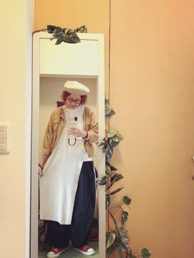 「FQH（エフキューエイチ）のアイテム」を使った、えちご屋さん（レディース・168cm）の秋コーディネート