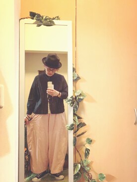 「cherpa（シェルパ）のアイテム」を使った、えちご屋さん（レディース・168cm）の秋コーディネート