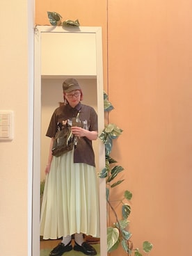 「go slow caravan」｜「アイテム（アクセサリー）」を使った、えちご屋さん（レディース・168cm）の夏コーディネート