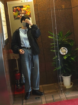 「80s」｜「アイテム（ブルゾン）」を使った、ミドリ(相互目的のフォロー遠慮します)さん（レディース・161cm）の秋コーディネート