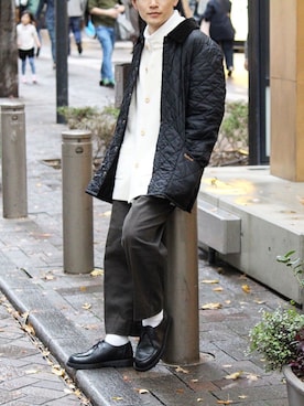 「UNIQLO（ユニクロ）のタートルネックT（長袖）（Tシャツ/カットソー）」を使った、tom🐶さん（メンズ・167cm）の冬コーディネート