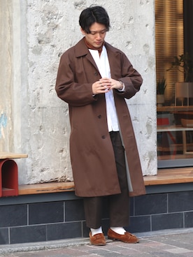 「UNIQLO（ユニクロ）のタートルネックT（長袖）（Tシャツ/カットソー）」を使った、tom🐶さん（メンズ・167cm）の冬コーディネート