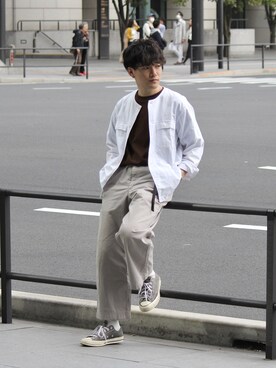 「チャックテイラー」｜「アイテム（その他）」を使った、tom🐶さん（メンズ・167cm）の春コーディネート