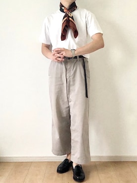 ベージュパンツ のメンズ人気ファッションコーディネート Wear