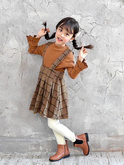 子供服bee 韓国 子供服のbee ジャンパースカートを使ったコーディネート Wear