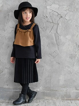 「#秋服」｜子供服Beeさん（キッズ・110cm）の秋コーディネート