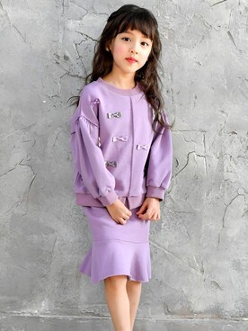 「#リボン」｜子供服Beeさん（キッズ・110cm）の春コーディネート