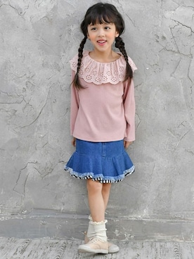 「bee」｜子供服Beeさん（キッズ・115cm）の春コーディネート