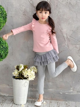 子供服Beeさん（キッズ・113cm）の冬コーディネート