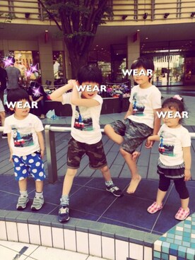 「ドットパンツ」｜「アイテム（雑貨/ホビー）」を使った、naooon☆さん（キッズ・120cm）の春コーディネート