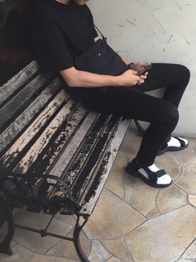 「Daniel Wellington（ダニエルウェリントン）の【Daniel Wellington】レザーバンド３６ＭＭ（アナログ腕時計）」を使った、夢空さん（メンズ・175cm）の夏コーディネート