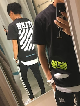 「OFF-WHITE」｜「アイテム（腕時計）」を使った、夢空さん（メンズ・175cm）の夏コーディネート