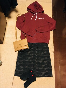 「Jack Willsのアイテム（トップス）」を使った、emichonさん（レディース・153cm）の秋コーディネート