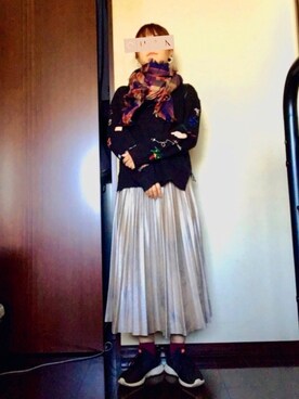 「アイテム（ピアス（両耳用））」を使った、emichonさん（レディース・153cm・20代）の秋コーディネート