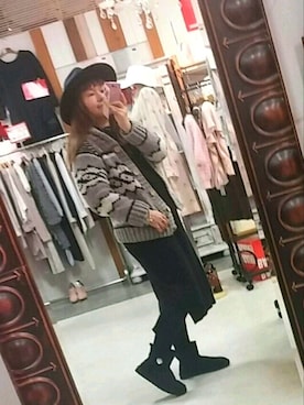 「カウチン」｜「アイテム（ワンピース/ドレス）」を使った、☆＊noririn＊☆ さん（レディース・158cm）の冬コーディネート